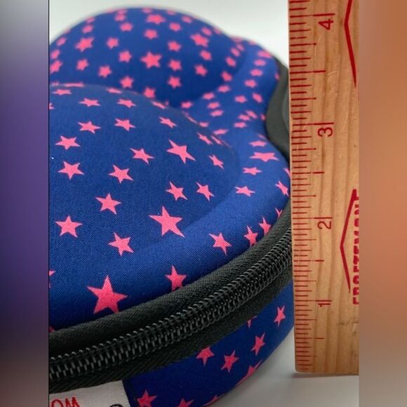 Women’s Bra Travel Case Blue Pink Stars by Jockey Zippered & Handle - Picture 9 of 9